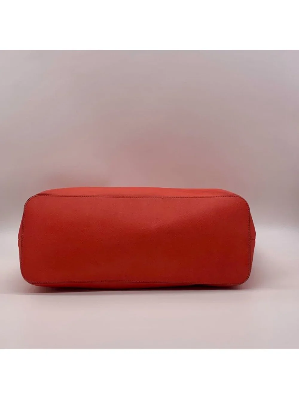 Michael Kors Coral Saffiano Leather Work Tote And Wallet